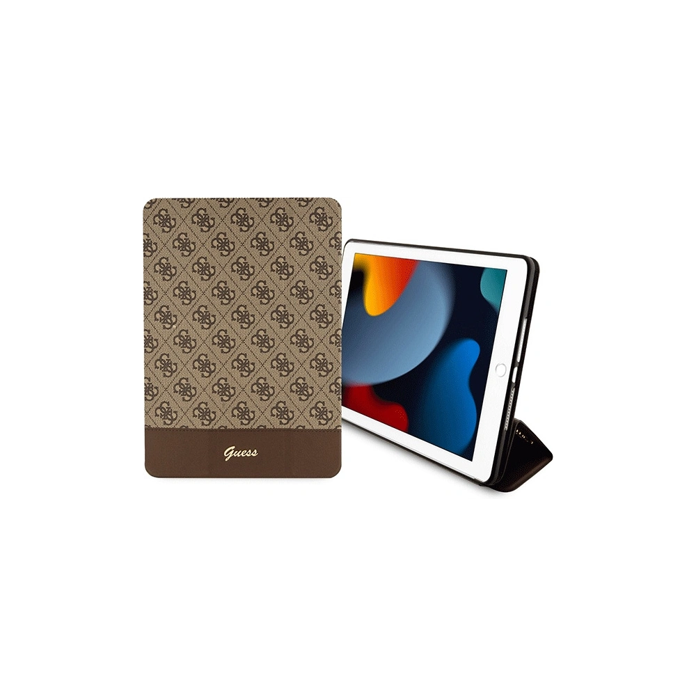 Wholesale Guess GUFC10PS4SGW Apple iPad 10.2 2019/2020/2021 (7, 8, 9 gen) brown 4G Stripe Allover - GUE2433 - {ean13} - Hurt