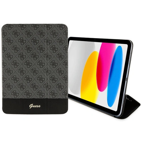 Etui Guess GUFC11PS4SGK Apple iPad 10.9" 2022 / 11" 2025 czarny/black 4G Stripe Allover