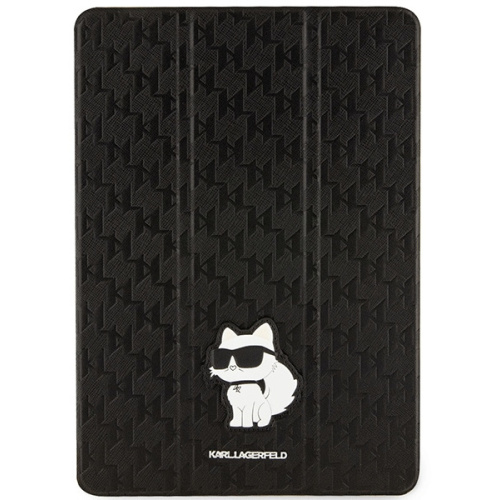 Karl Lagerfeld Distributor - 3666339119157 - KLD1524 - Karl Lagerfeld KLFC10SAKHPCK Apple iPad 10.2 2019/2020/2021 (7, 8, 9 gen) black Saffiano Monogram Choupette Magnet Allover - B2B homescreen