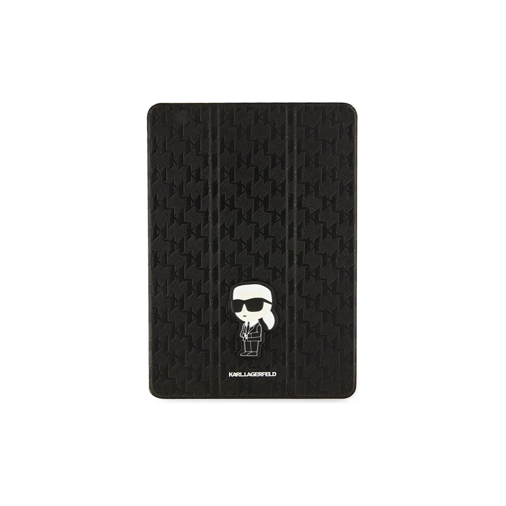 Hurtownia GSM - Etui Karl Lagerfeld KLFC10SAKHPKK Apple iPad 10.2 2019/2020/2021 (7., 8. și 9. generație) negru/black Saffiano Monogram Ikonik Magnet Allover - KLD1525 - {ean13} - Hurt