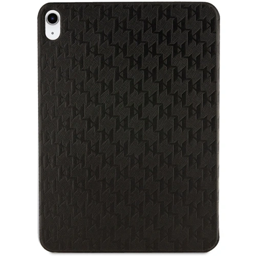 Etui Karl Lagerfeld KLFC11SAKHPCK Apple iPad 10.9" 2022 / 11" 2025 czarny/black Saffiano Monogram Choupette Magnet Allover