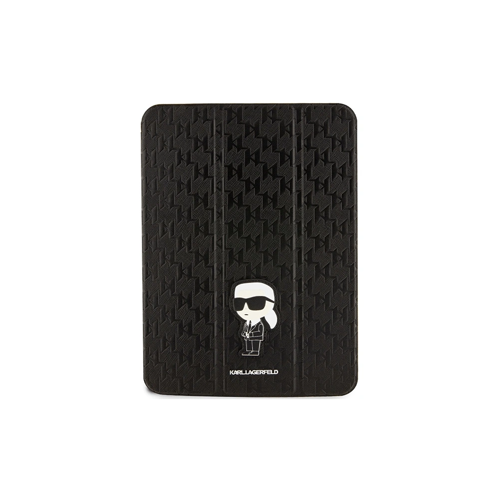 Hurtownia GSM - Etui Karl Lagerfeld KLFC11SAKHPKK Apple iPad 10.9 2022 (10. generace) černý/black Saffiano Monogram Ikonik Magnet Allover - KLD1527 - {ean13} - Hurt