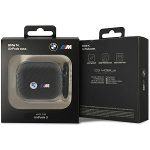Hurtownia GSM - Etui BMW BMA3WMPUCA2 Apple AirPods 3 schwarz/black Carbon Double Metal Logo - BMW420 - {ean13} - Hurt