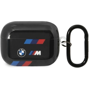 Hurtownia GSM - Etui BMW BMAP222SOTK Apple AirPods Pro 2 černý/black Tricolor Stripes - BMW421 - {ean13} - Hurt