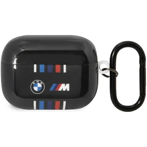 Hurtownia GSM - Etui BMW BMAP22SWTK Apple AirPods Pro černý/black Vícebarevné čáry - BMW424 - {ean13} - Hurt
