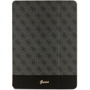 Hurtownia GSM - Etui Guess GUFCP12PS4SGK Apple iPad Pro 12.9 2020/2021/2022 (4., 5. i 6. generacji) czarny/black 4G Stripe Allover - GUE2437 - {ean13} - Hurt