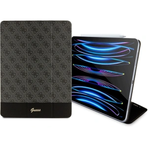 Hurtownia GSM - Etui Guess GUFCP12PS4SGK Apple iPad Pro 12.9 2020/2021/2022 (4., 5. und 6. Generation) schwarz/black 4G Stripe Allover - GUE2437 - {ean13} - Hurt