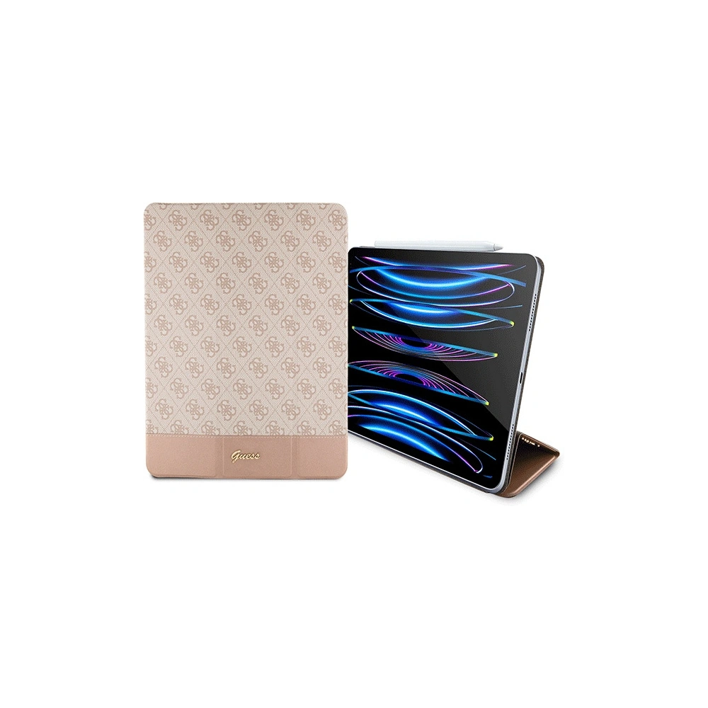 Hurtownia GSM - Etui Guess GUFCP12PS4SGP Apple iPad Pro 12.9 2020/2021/2022 (4., 5. und 6. Generation) rosa/pink 4G Stripe Allover - GUE2438 - {ean13} - Hurt