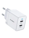 Nabíječka Choetech PD5006 2x USB-C, 40W (bílá)