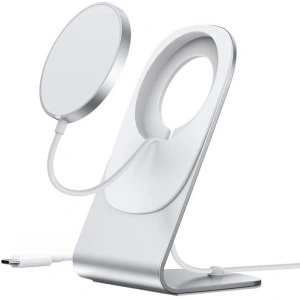Hurtownia GSM - Suport cu încărcător magnetic inductiv Choetech H047 (argintiu) - CHT45 - {ean13} - Hurt