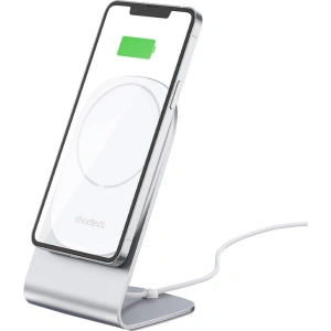 Hurtownia GSM - Suport cu încărcător magnetic inductiv Choetech H047 (argintiu) - CHT45 - {ean13} - Hurt