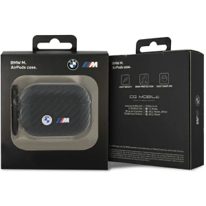 Etui BMW BMAP2WMPUCA2 Apple AirPods Pro 2 czarny/black Carbon Double Metal Logo