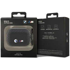 Etui BMW BMAPWMPUCA2 Apple AirPods Pro cover czarny/black Carbon Double Metal Logo