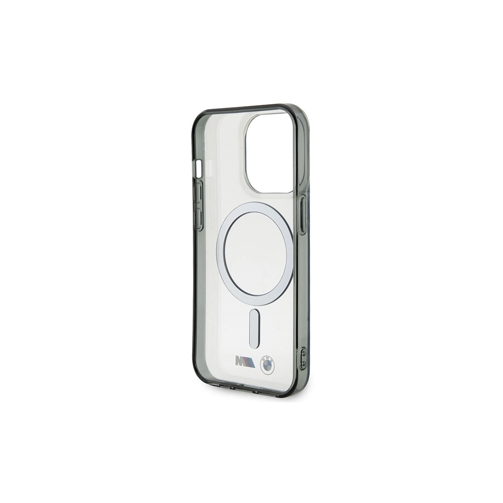 Hurtownia GSM - Etui BMW BMHMP14LHCRS Apple iPhone 14 Pro transparente Hardcase Silber Ring MagSafe - BMW428 - {ean13} - Hurt