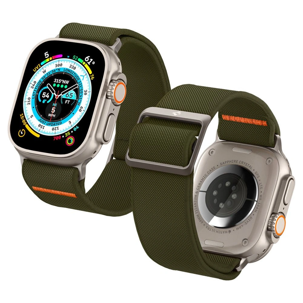Hurtownia GSM - Pasek Spigen Fit Lite Ultra Apple Watch 4/5/6/7/SE/8/9/Ultra 44/45/49mm Khaki - SPN2846 - {ean13} - Hurt