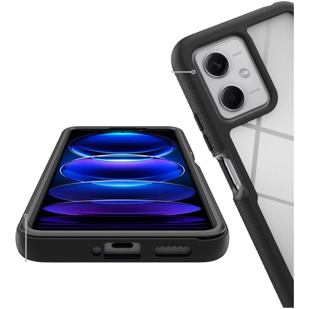 Hurtownia GSM - Etui Tech-Protect Defense360 Xiaomi Redmi Note 12 5G/POCO X5 5G Fekete - THP1889 - {ean13} - Hurt