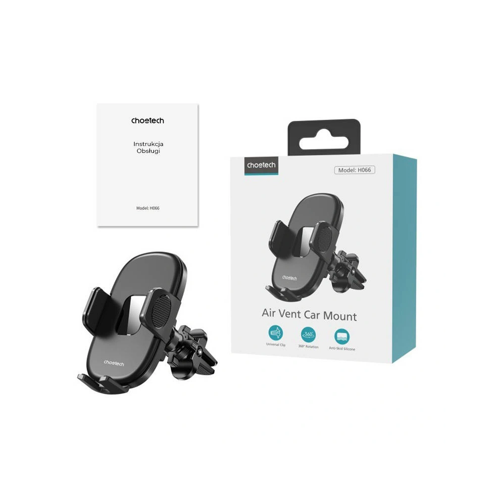 Hurtownia GSM - Magnetyczny uchwyt samochodowy Choetech H066 (czarny) - CHT48 - {ean13} - Hurt