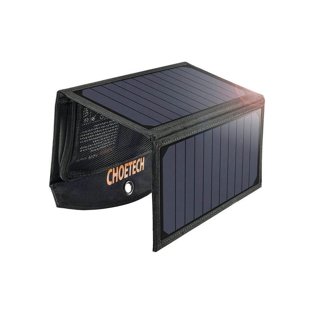 Hurtownia GSM - Skládací solární nabíječka Choetech SC001 19W 2xUSB (černá) - CHT55 - {ean13} - Hurt