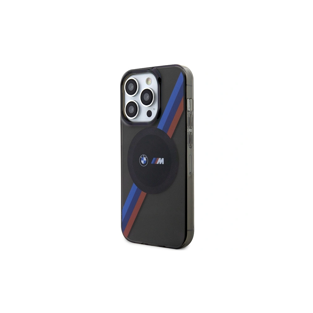 Hurtownia GSM - Etui BMW BMHMP14LHDTK Apple iPhone 14 Pro szary/grey Tricolor Stripes MagSafe - BMW429 - {ean13} - Hurt