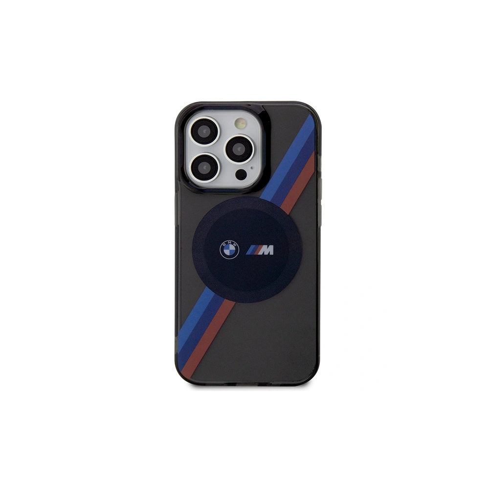 Hurtownia GSM - Etui BMW BMHMP14LHDTK Apple iPhone 14 Pro szary/grey Tricolor Stripes MagSafe - BMW429 - {ean13} - Hurt