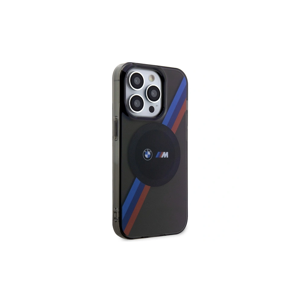 Hurtownia GSM - Etui BMW BMHMP14LHDTK Apple iPhone 14 Pro szary/grey Tricolor Stripes MagSafe - BMW429 - {ean13} - Hurt