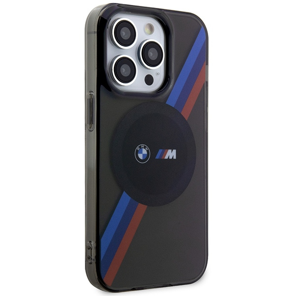 Kryt BMW BMHMP14LHDTK Apple iPhone 14 Pro grey Tricolor Stripes MagSafe