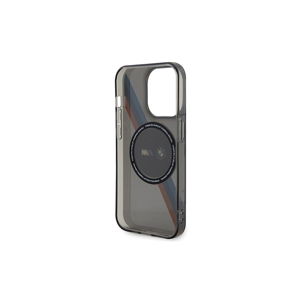 Hurtownia GSM - Etui BMW BMHMP14LHDTK Apple iPhone 14 Pro szary/grey Tricolor Stripes MagSafe - BMW429 - {ean13} - Hurt