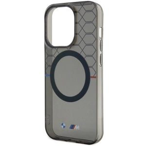 Etui BMW BMHMP14LHGPK Apple iPhone 14 Pro szary/grey Pattern MagSafe