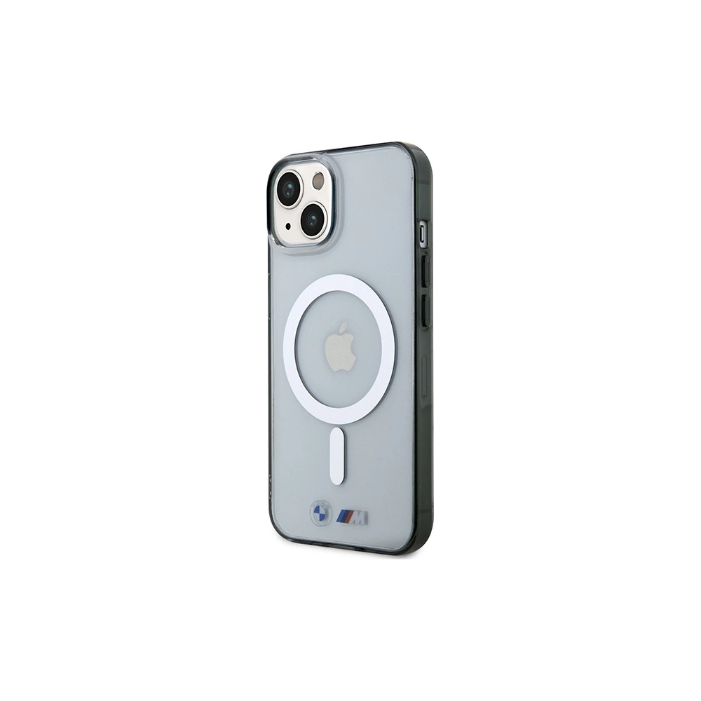 Hurtownia GSM - Etui BMW BMHMP14MHCRS Apple iPhone 14 Plus / 15 Plus átlátszó kemény hátlap Silver Ring MagSafe - BMW432 - {ean13} - Hurt