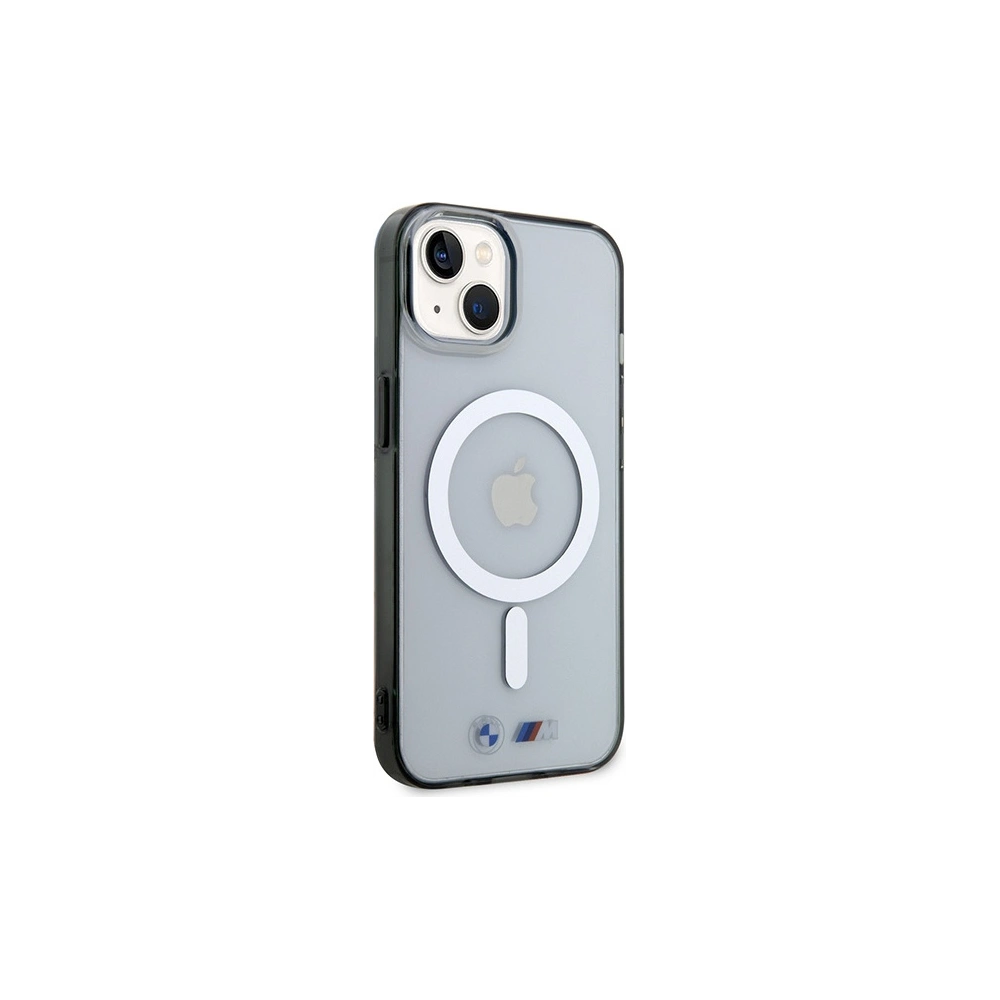 Hurtownia GSM - Etui BMW BMHMP14MHCRS Apple iPhone 14 Plus / 15 Plus átlátszó kemény hátlap Silver Ring MagSafe - BMW432 - {ean13} - Hurt