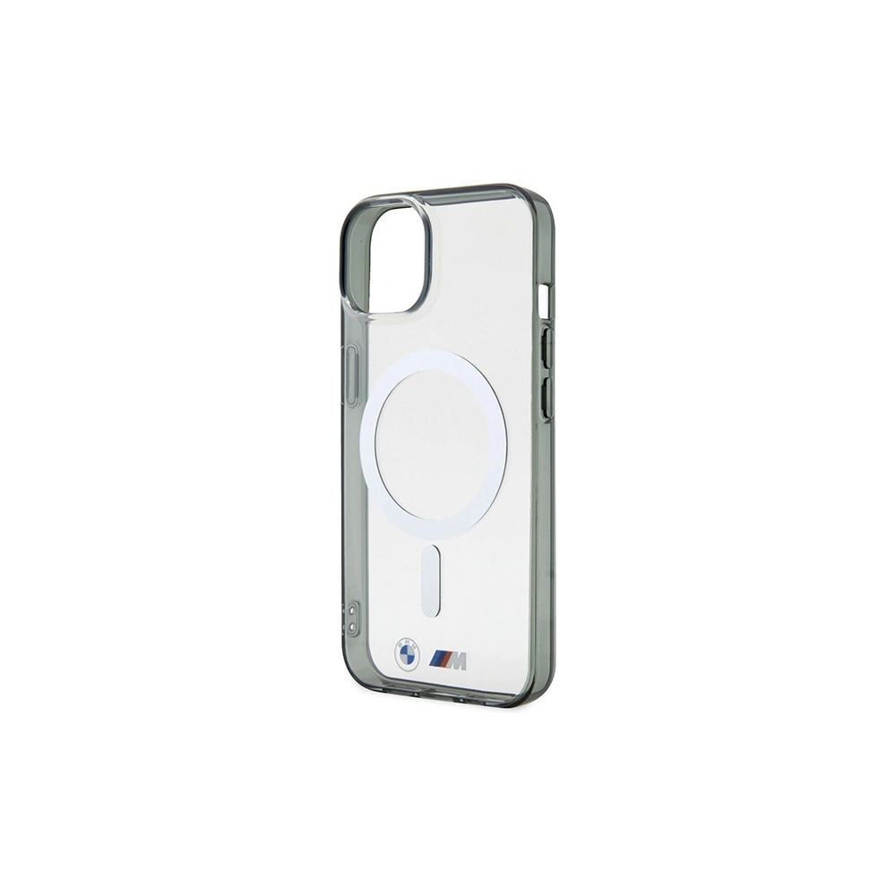 Hurtownia GSM - Etui BMW BMHMP14MHCRS Apple iPhone 14 Plus / 15 Plus átlátszó kemény hátlap Silver Ring MagSafe - BMW432 - {ean13} - Hurt