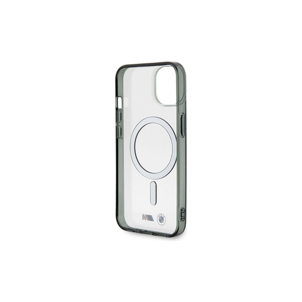 Hurtownia GSM - Etui BMW BMHMP14MHCRS Apple iPhone 14 Plus / 15 Plus átlátszó kemény hátlap Silver Ring MagSafe - BMW432 - {ean13} - Hurt