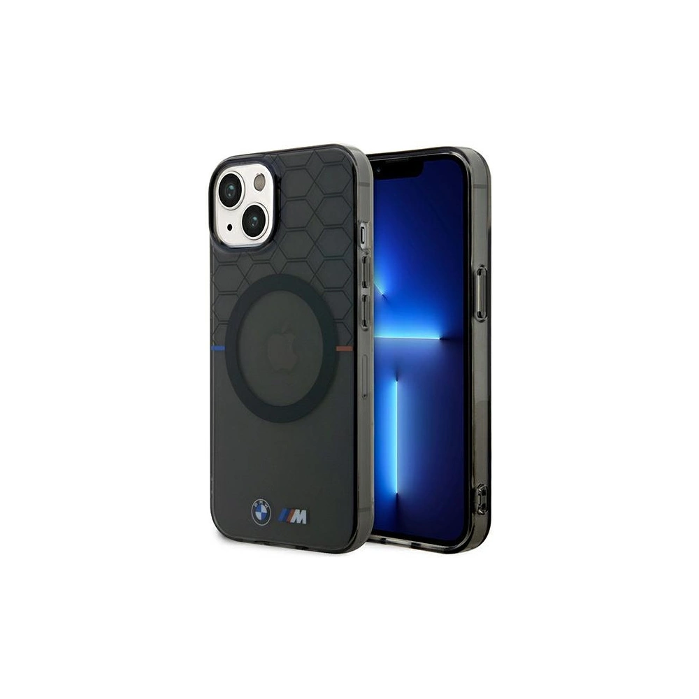 Hurtownia GSM - Etui BMW BMHMP14MHGPK Apple iPhone 14 Plus / 15 Plus grau/grey Muster MagSafe - BMW433 - {ean13} - Hurt