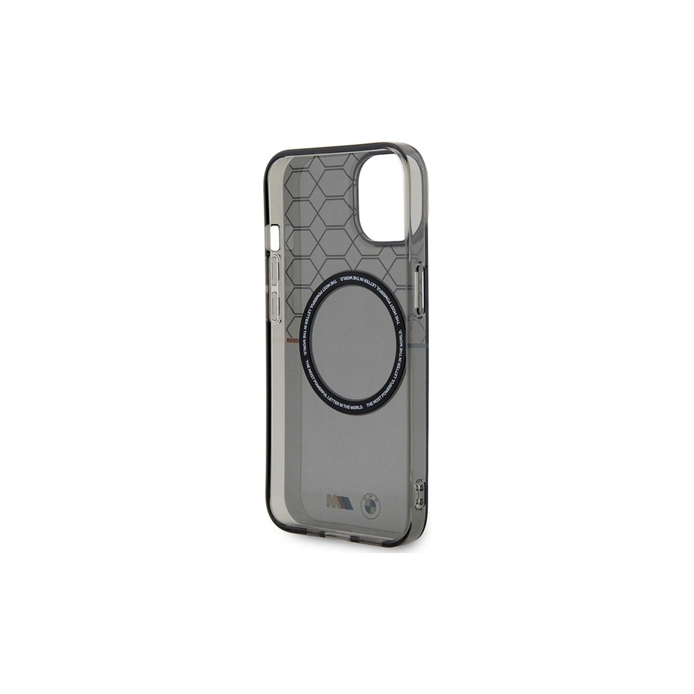 Hurtownia GSM - Etui BMW BMHMP14MHGPK Apple iPhone 14 Plus / 15 Plus szary/grey Pattern MagSafe - BMW433 - {ean13} - Hurt