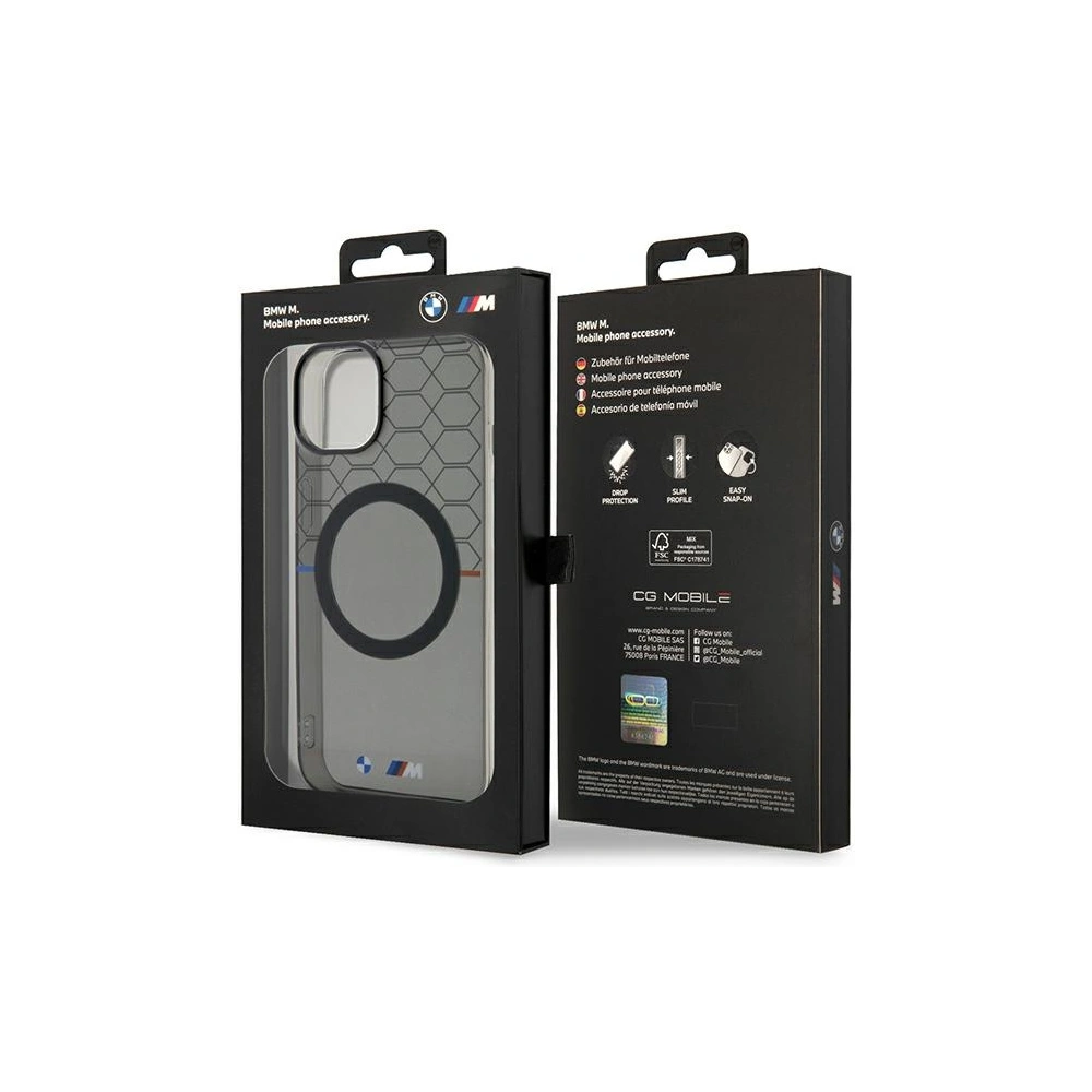 Hurtownia GSM - Etui BMW BMHMP14MHGPK Apple iPhone 14 Plus / 15 Plus grau/grey Muster MagSafe - BMW433 - {ean13} - Hurt