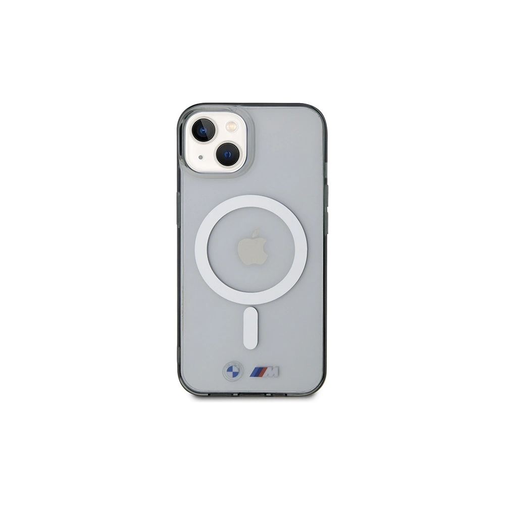 Wholesale BMW BMHMP14SHCRS Apple iPhone 14 transparent hardcase Silver Ring MagSafe - BMW435 - {ean13} - Hurt