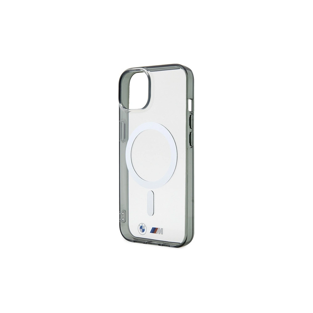 Wholesale BMW BMHMP14SHCRS Apple iPhone 14 transparent hardcase Silver Ring MagSafe - BMW435 - {ean13} - Hurt