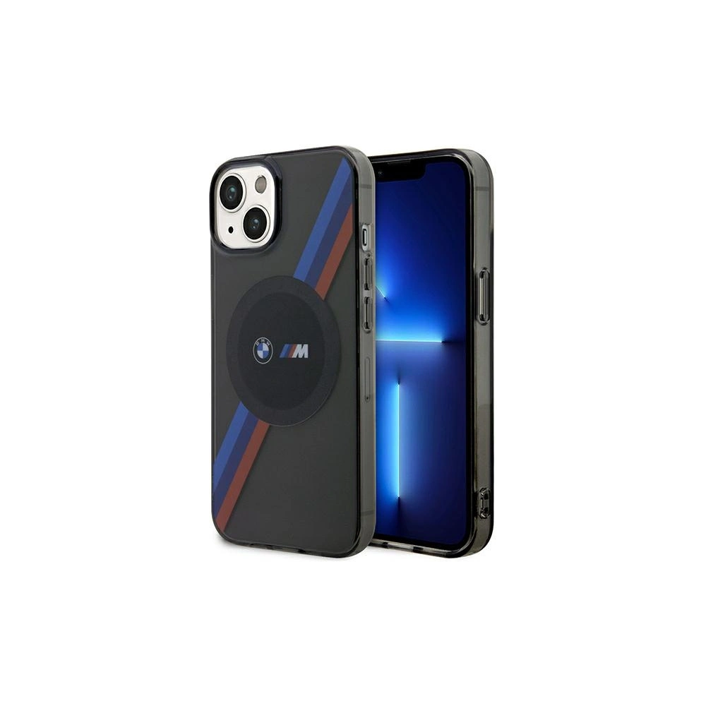 Wholesale BMW BMHMP14SHDTK Apple iPhone 14 grey Tricolor Stripes MagSafe - BMW436 - {ean13} - Hurt