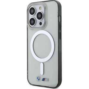 Etui BMW BMHMP14XHCRS Apple iPhone 14 Pro Max transparent hardcase Silver Ring MagSafe