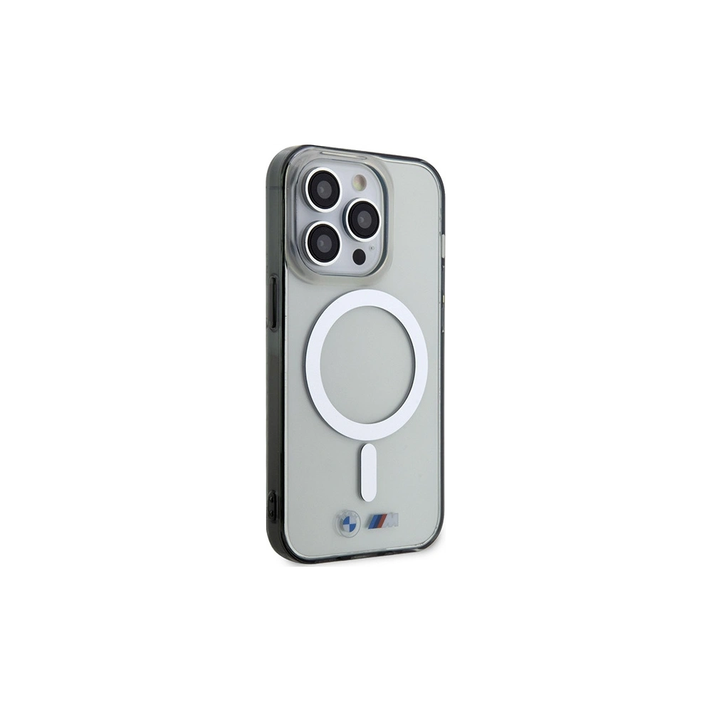 Hurtownia GSM - Etui BMW BMHMP14XHCRS Apple iPhone 14 Pro Max transparentní tvrdý kryt Stříbrný kroužek MagSafe - BMW439 - {ean13} - Hurt