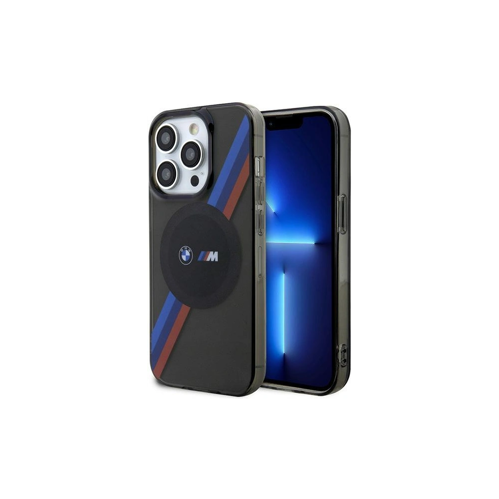 Hurtownia GSM - Etui BMW BMHMP14XHDTK Apple iPhone 14 Pro Max grau/grey hardcase Tricolor Stripes MagSafe - BMW440 - {ean13} - Hurt