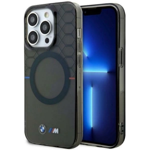 Etui BMW BMHMP14XHGPK Apple iPhone 14 Pro Max szary/grey hardcase Pattern MagSafe