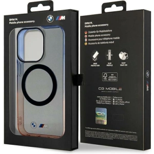 Etui BMW BMHMP14XHTGE Apple iPhone 14 Pro Max szary/grey hardcase Gradient Bumper MagSafe
