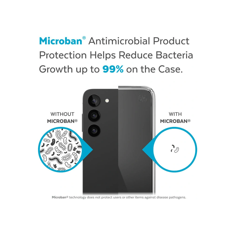 Hurtownia GSM - Etui Speck Presidio Perfect-Clear MICROBAN Samsung Galaxy S23 (Transparent) - SPK473 - {ean13} - Hurt