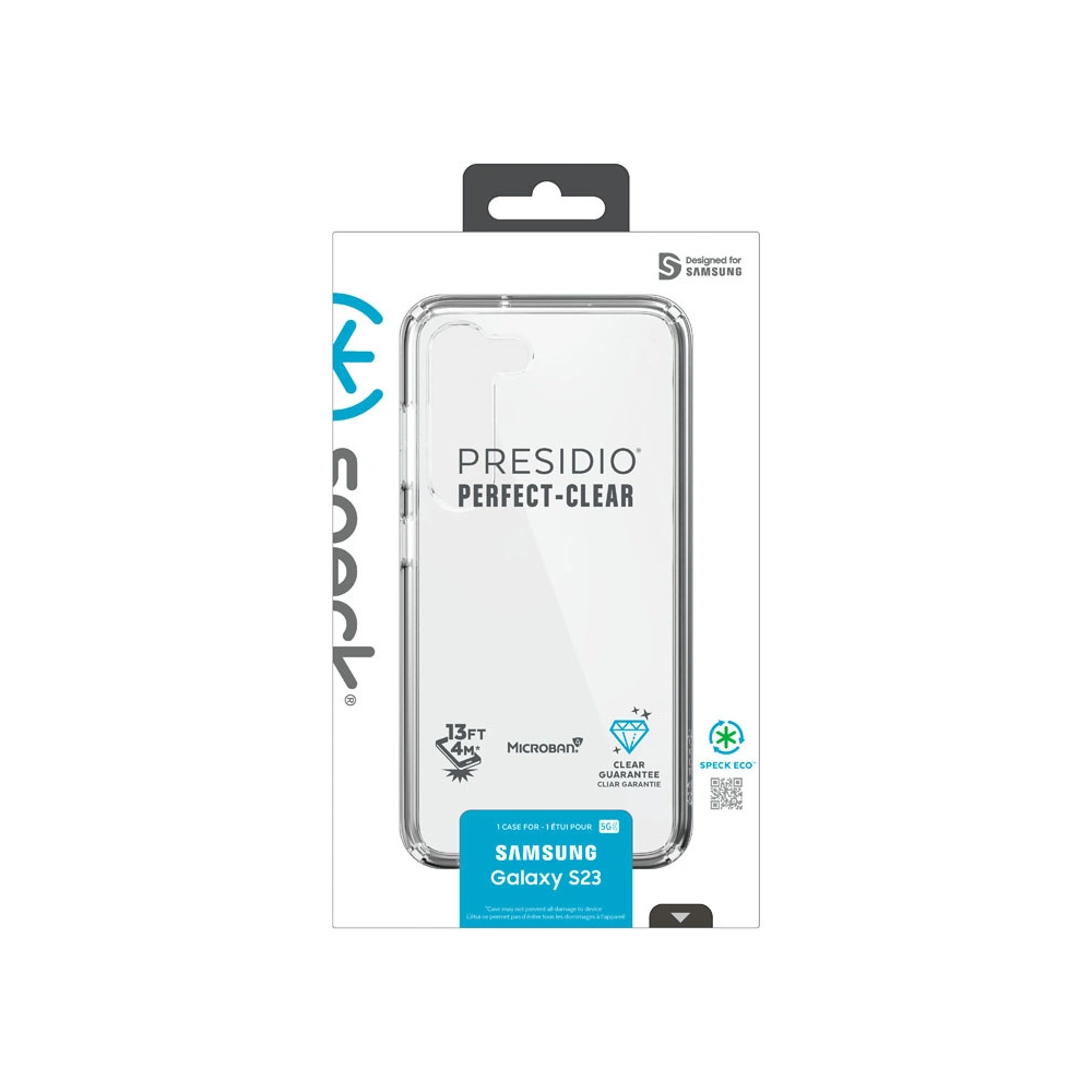 Hurtownia GSM - Etui Speck Presidio Perfect-Clear MICROBAN Samsung Galaxy S23 (Transparent) - SPK473 - {ean13} - Hurt