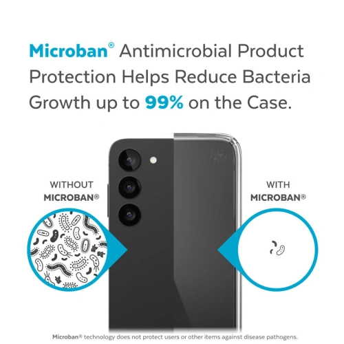 Etui Speck Presidio Perfect-Clear MICROBAN Samsung Galaxy S23+ Plus (Clear)