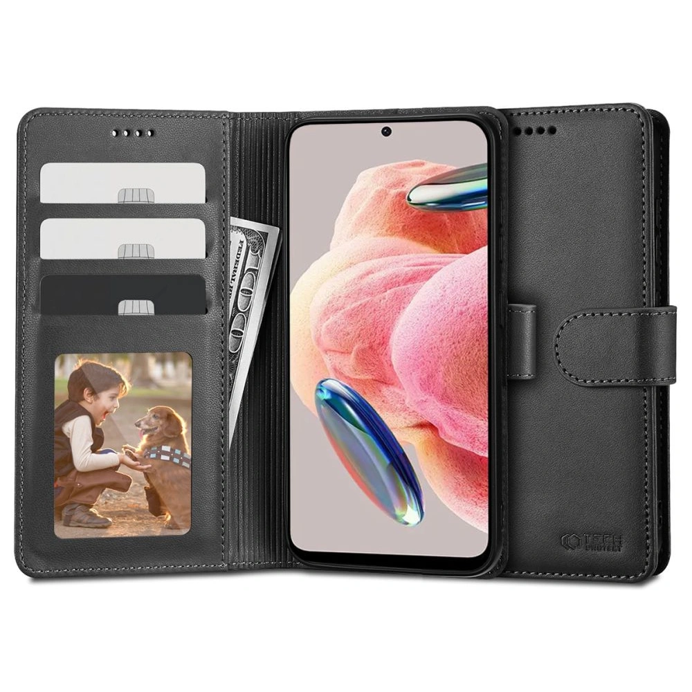 Hurtownia GSM - Etui Tech-Protect Wallet Xiaomi Redmi Note 12 LTE Černá - THP1900 - {ean13} - Hurt