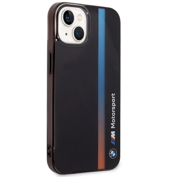 Kryt BMW BMHCP14S22HVGV Apple iPhone 14 black IML Tricolor Stripe