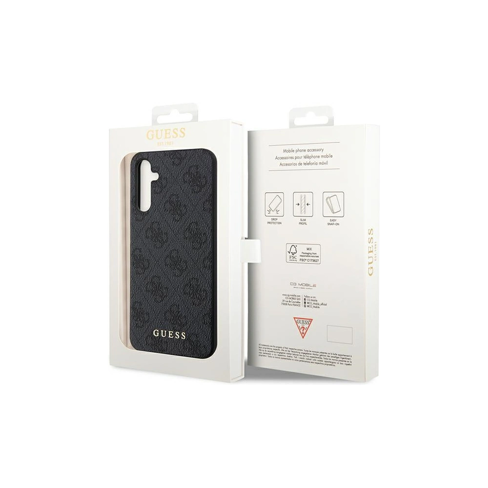 Hurtownia GSM - Etui Guess GUHCSA14G4GFGR Samsung Galaxy A14 šedý/grey tvrdý obal 4G Metal Gold Logo - GUE2442 - {ean13} - Hurt