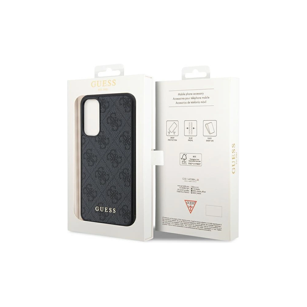 Hurtownia GSM - Etui Guess GUHCSA34G4GFGR Samsung Galaxy A34 5G szürke/grey kemény tok 4G Fém Arany Logó - GUE2443 - {ean13} - Hurt